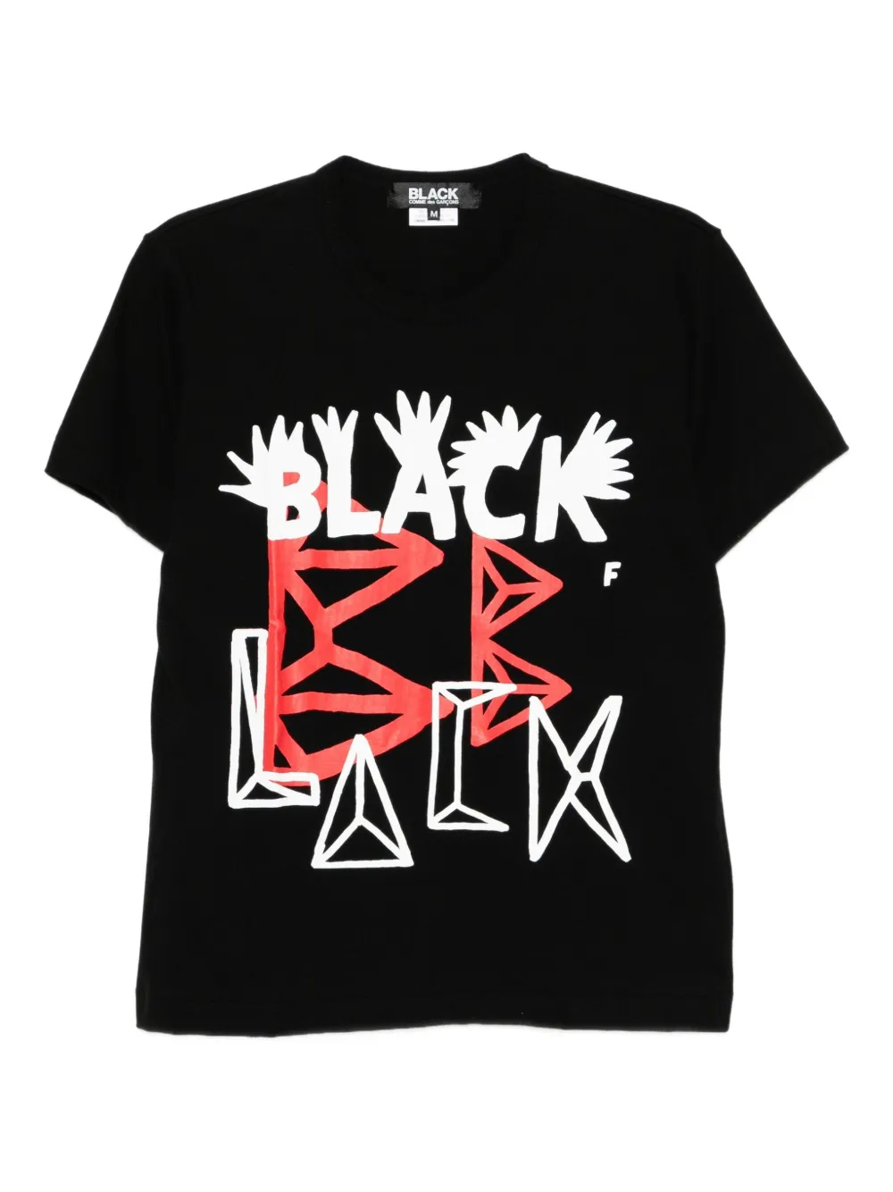 Black Comme Des Garçons プリント Tシャツ - ブラック Black Comme Des Garçons プリント Tシャツ - ブラック