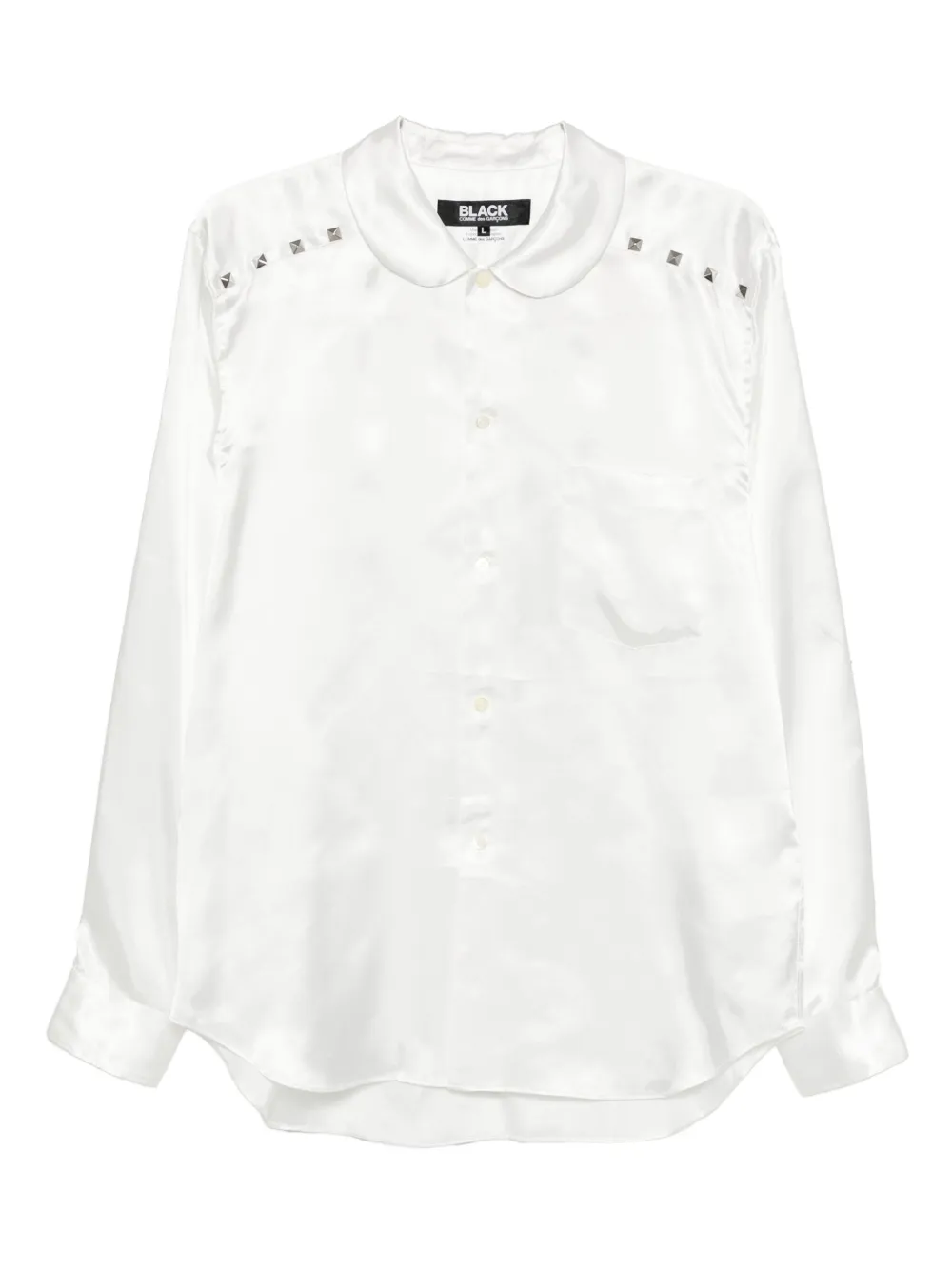Black Comme Des Garçons スタッズ シャツ - ホワイト Black Comme Des Garçons スタッズ シャツ - ホワイト