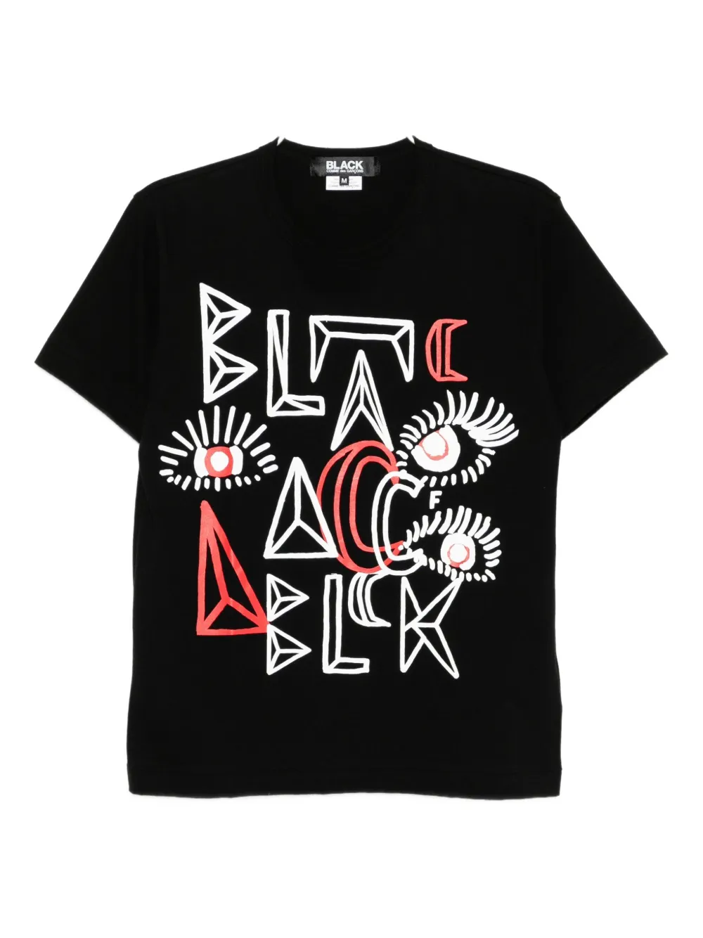Black Comme Des Garçons Graphic-printed T-shirt In Black