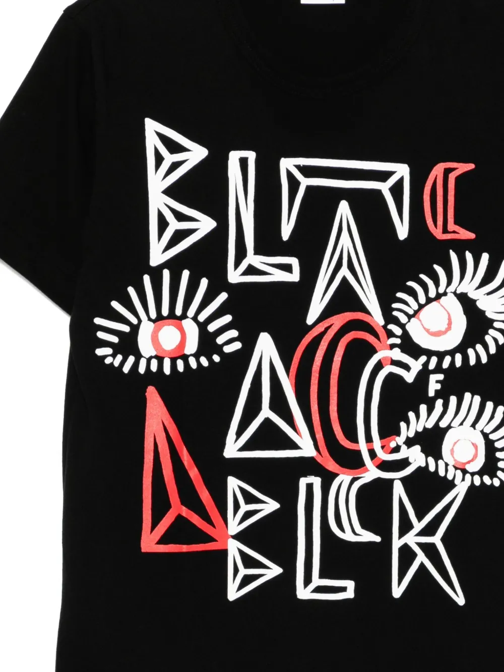 Black Comme Des Garçons T-shirt met grafische print Zwart