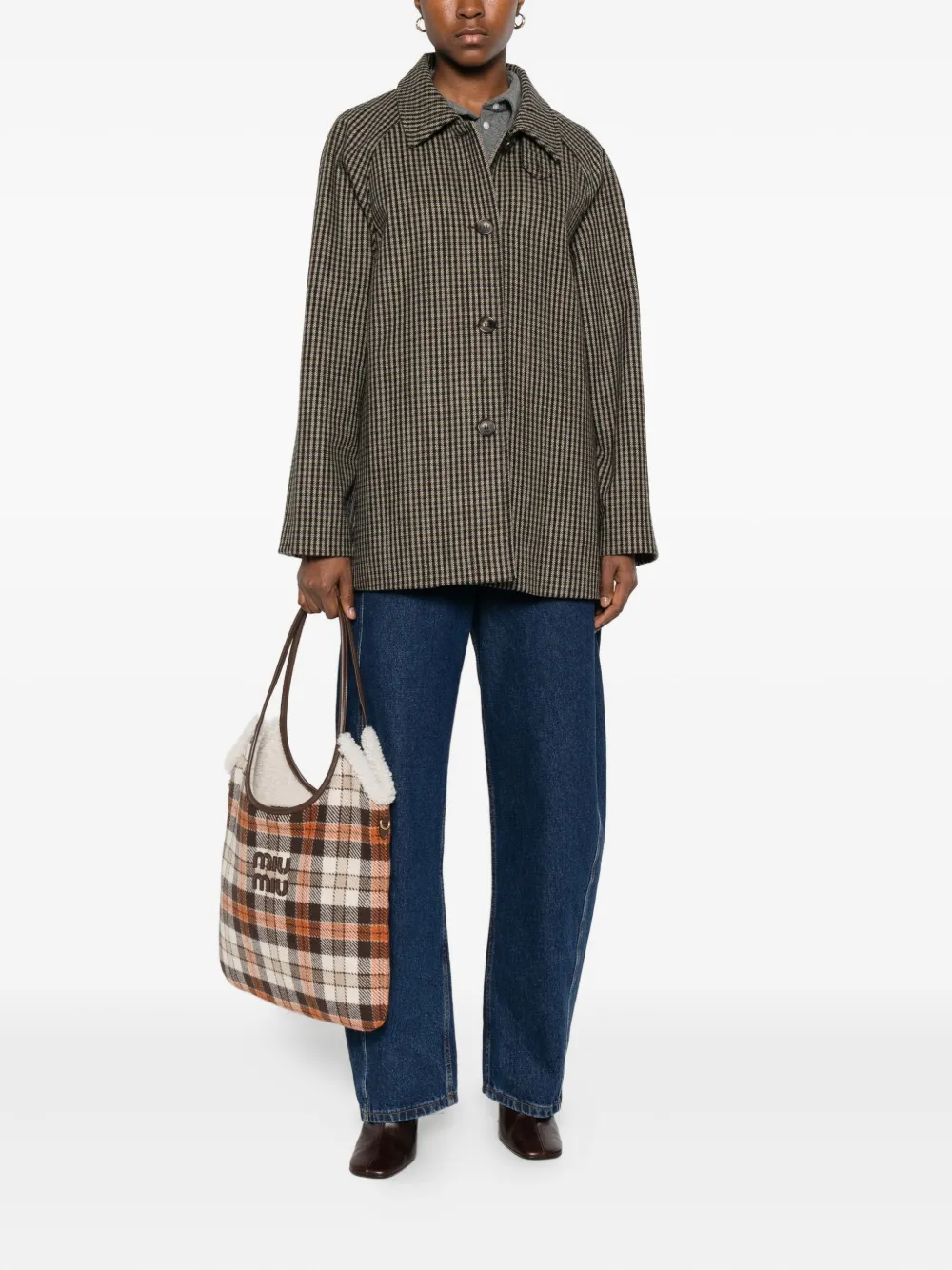 A.P.C. Buttoned check coat | Single Breasted Coats | Image 2