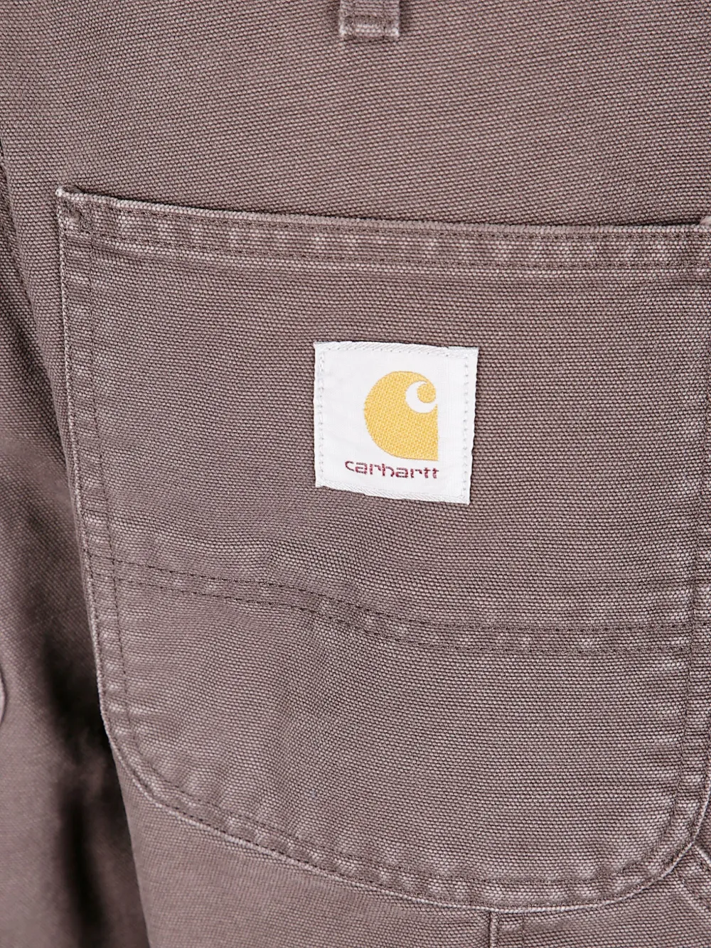 Carhartt Logo-patch Trousers In Brown