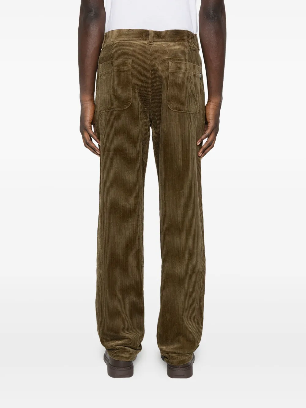 Les Deux Ribfluwelen broek met zak Groen