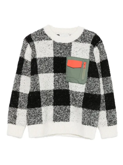 Stella McCartney Kids suéter con motivo de cuadros