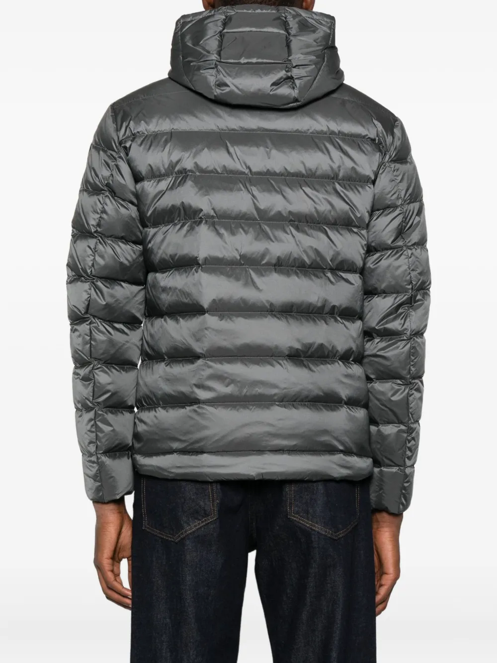 Blauer Acton Hooded Zip-up Jacket In Gray