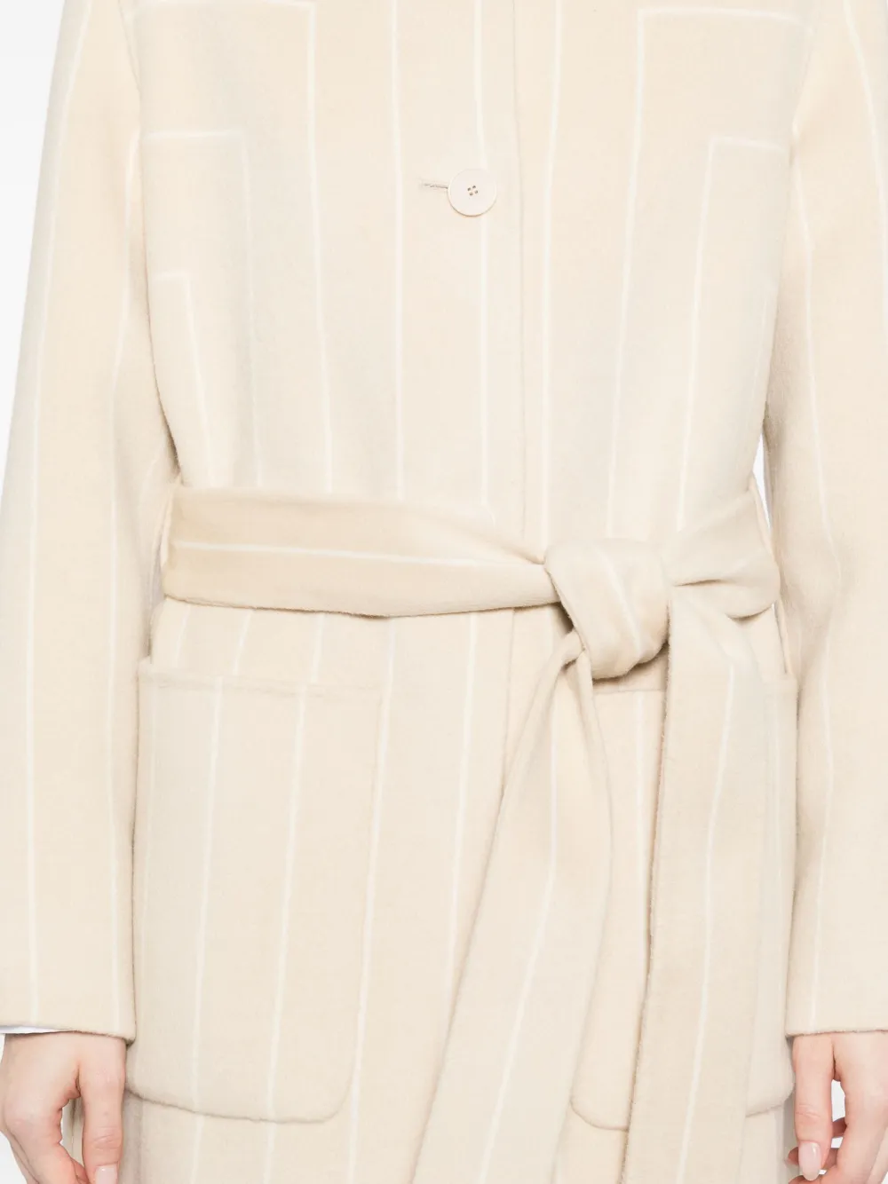 JOSEPH Jas met geometrische print Beige