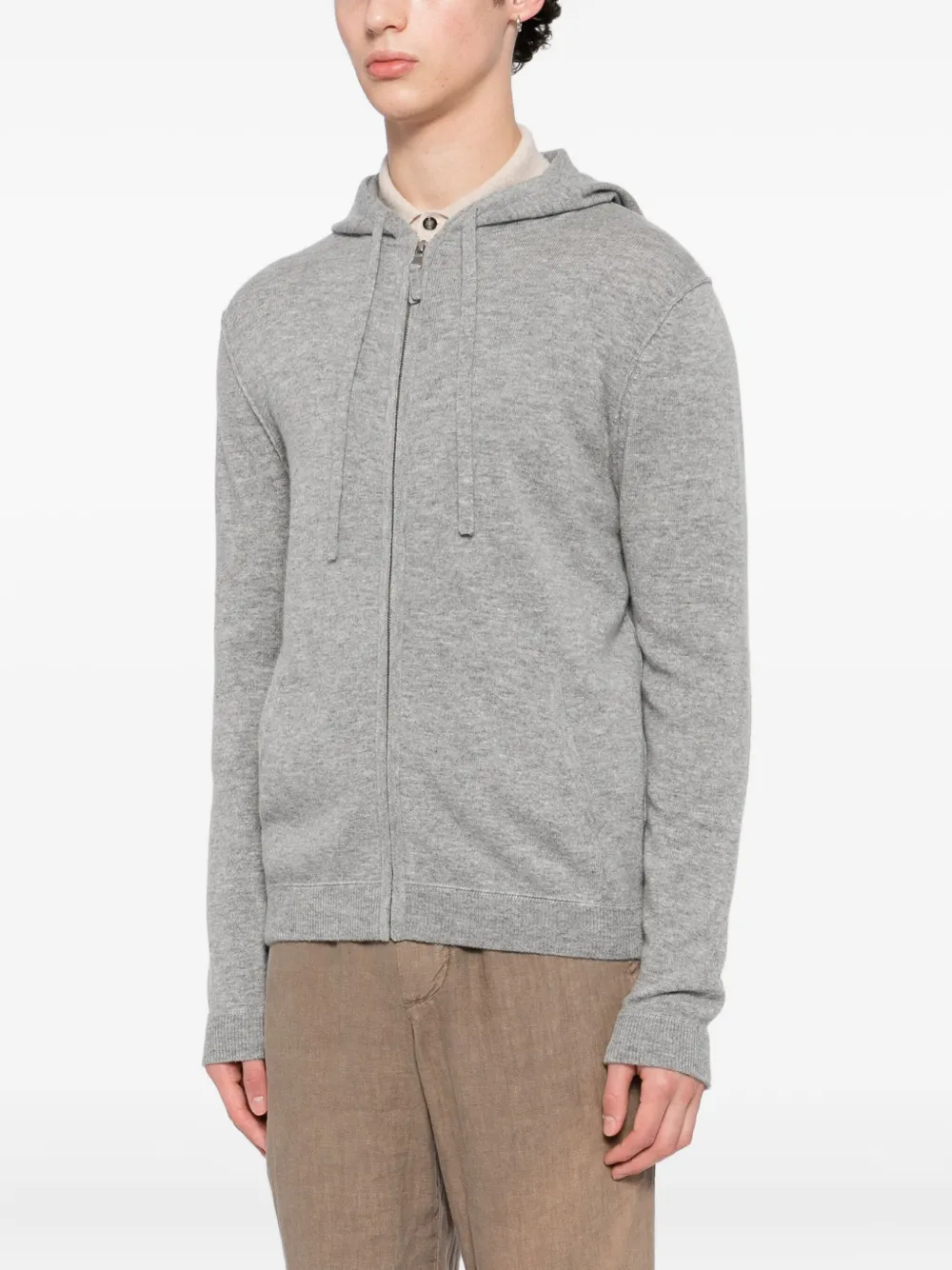 Allude Vest met capuchon Grijs