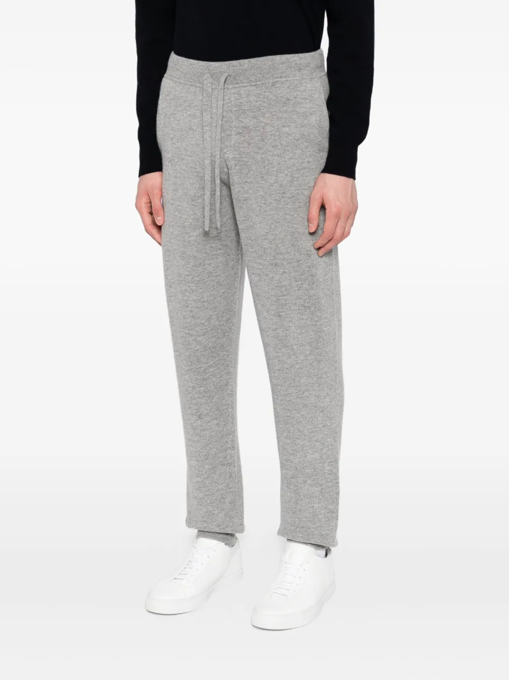 Allude Wollen gebreide broek Grijs