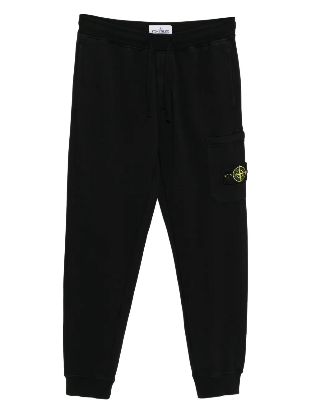 Stone Island pantalon à patch logo | noir | Image 1
