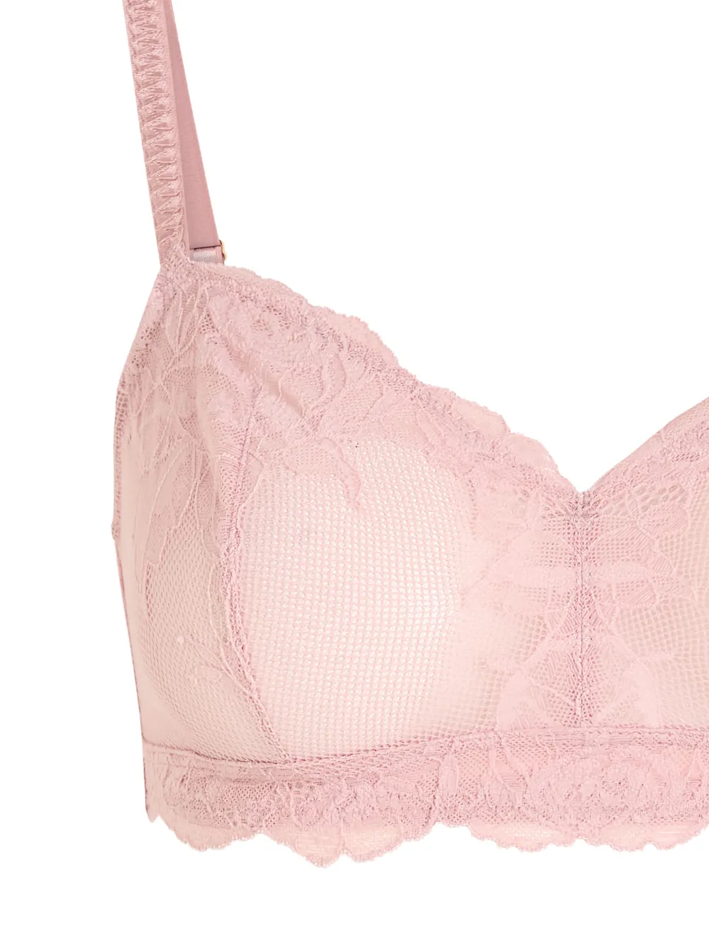  Wacoal Vivid Attraction Lace Bralette - Pink 