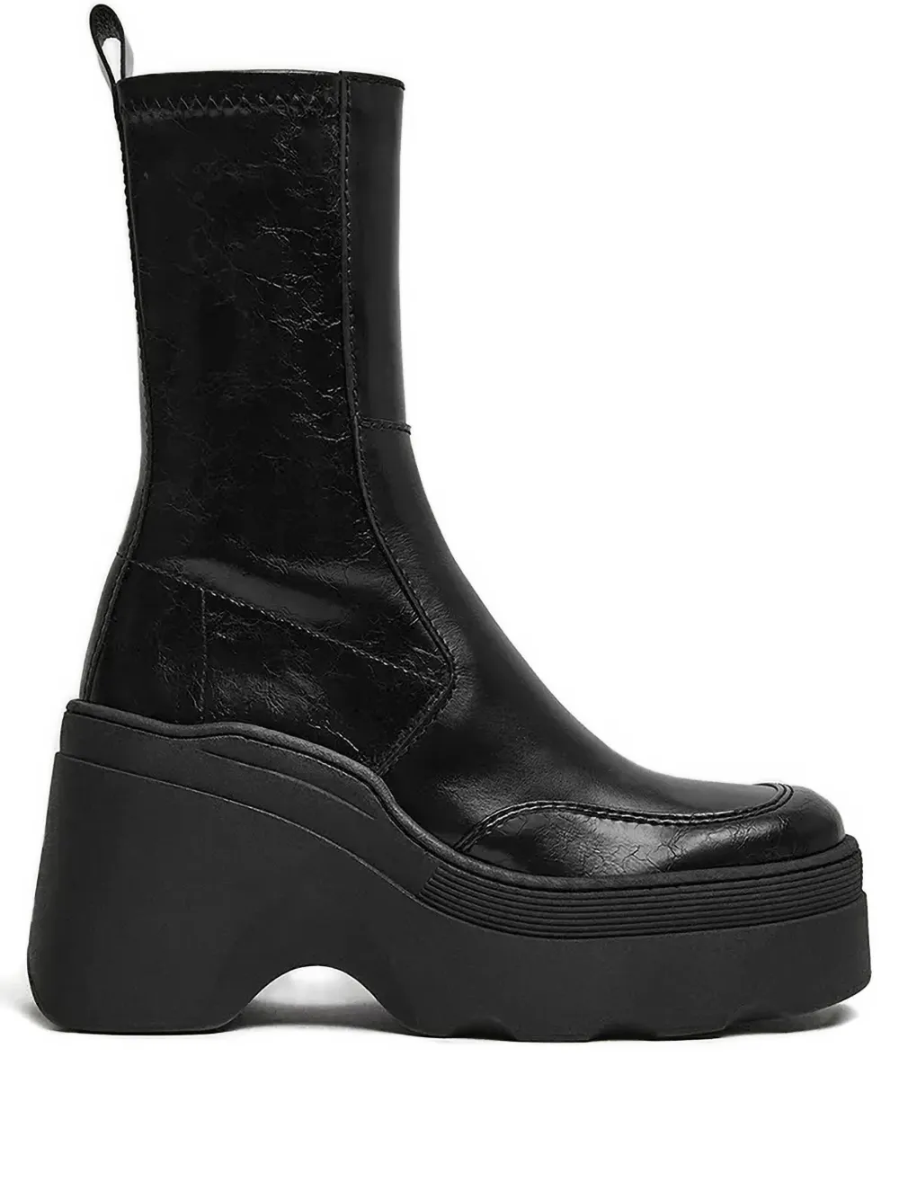 Miista 100mm Deandra Platform Ankle Boots In Black
