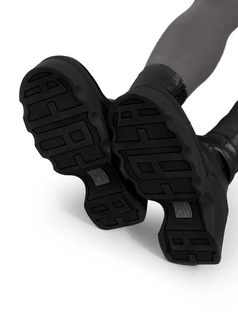 Miista 100 mm Deandra enkellaarzen met plateauzool Zwart