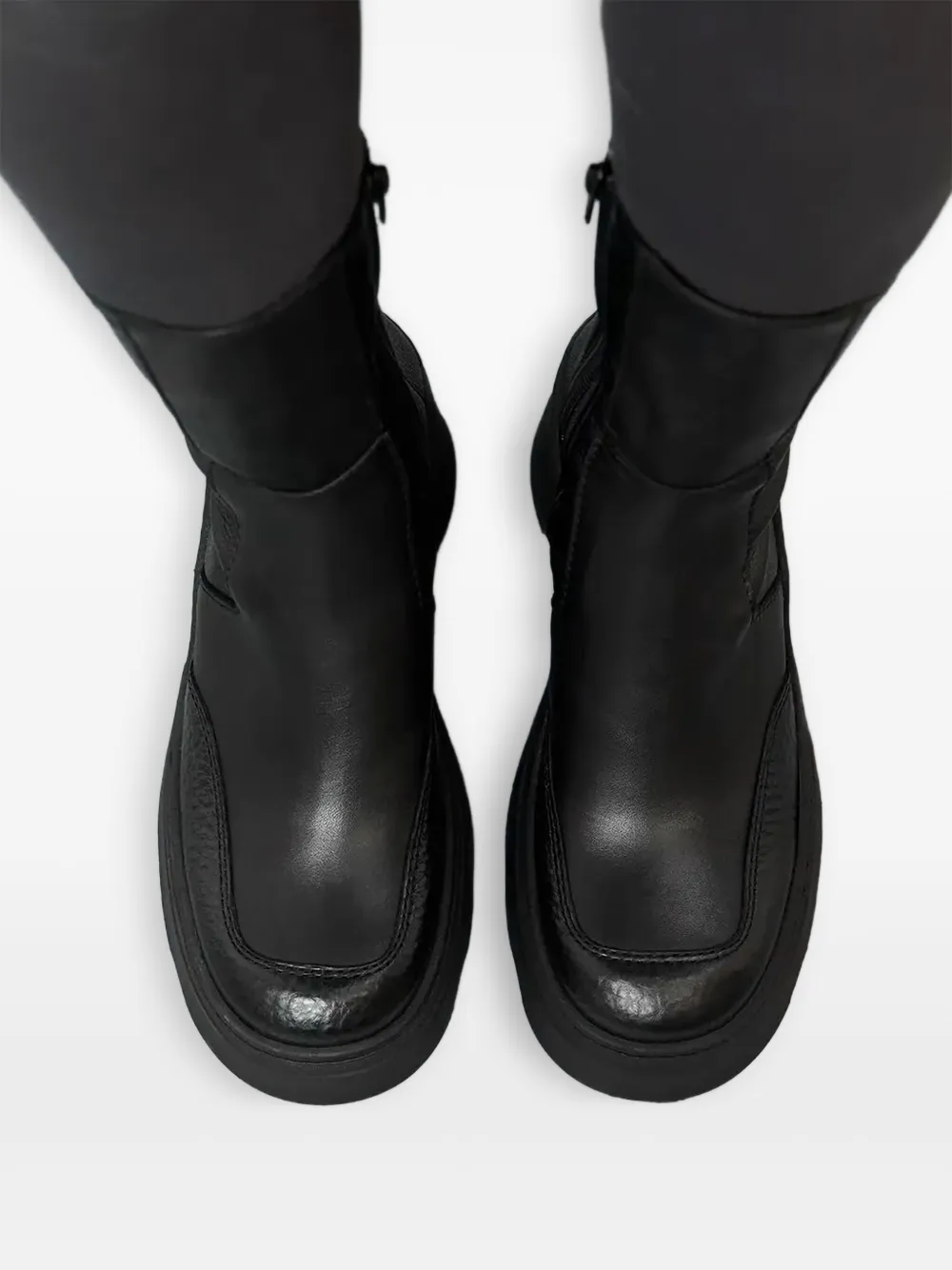 Miista 100 mm Deandra enkellaarzen met plateauzool Zwart