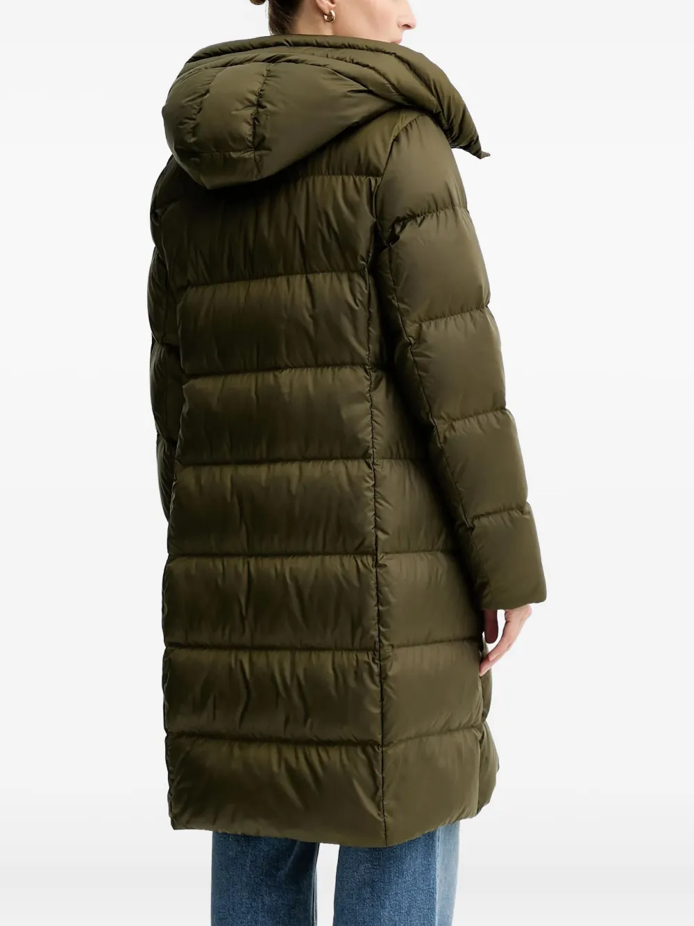 Marc O'polo Hooded Zip Coat In Green