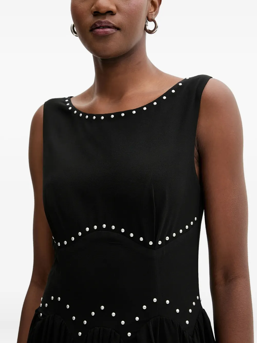 Never Fully Dressed Embellished Maxi Dress In Black