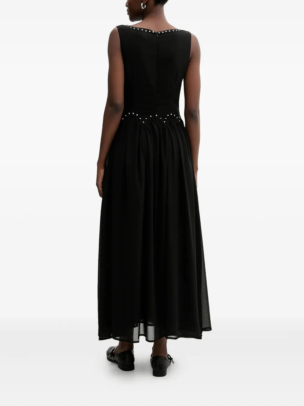 Never Fully Dressed Embellished Maxi Dress In Black