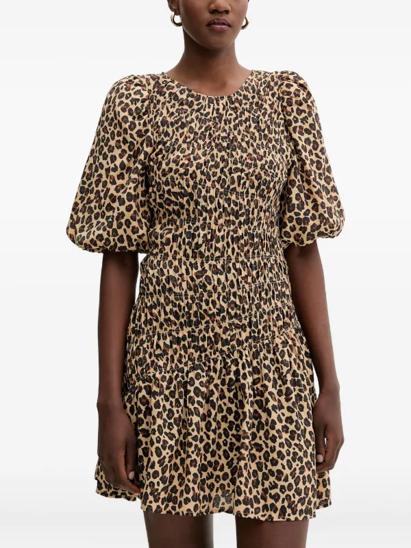 never fully dressed mini dress NEVER FULLY DRESSED animal-print Mini Dress | Neutrals