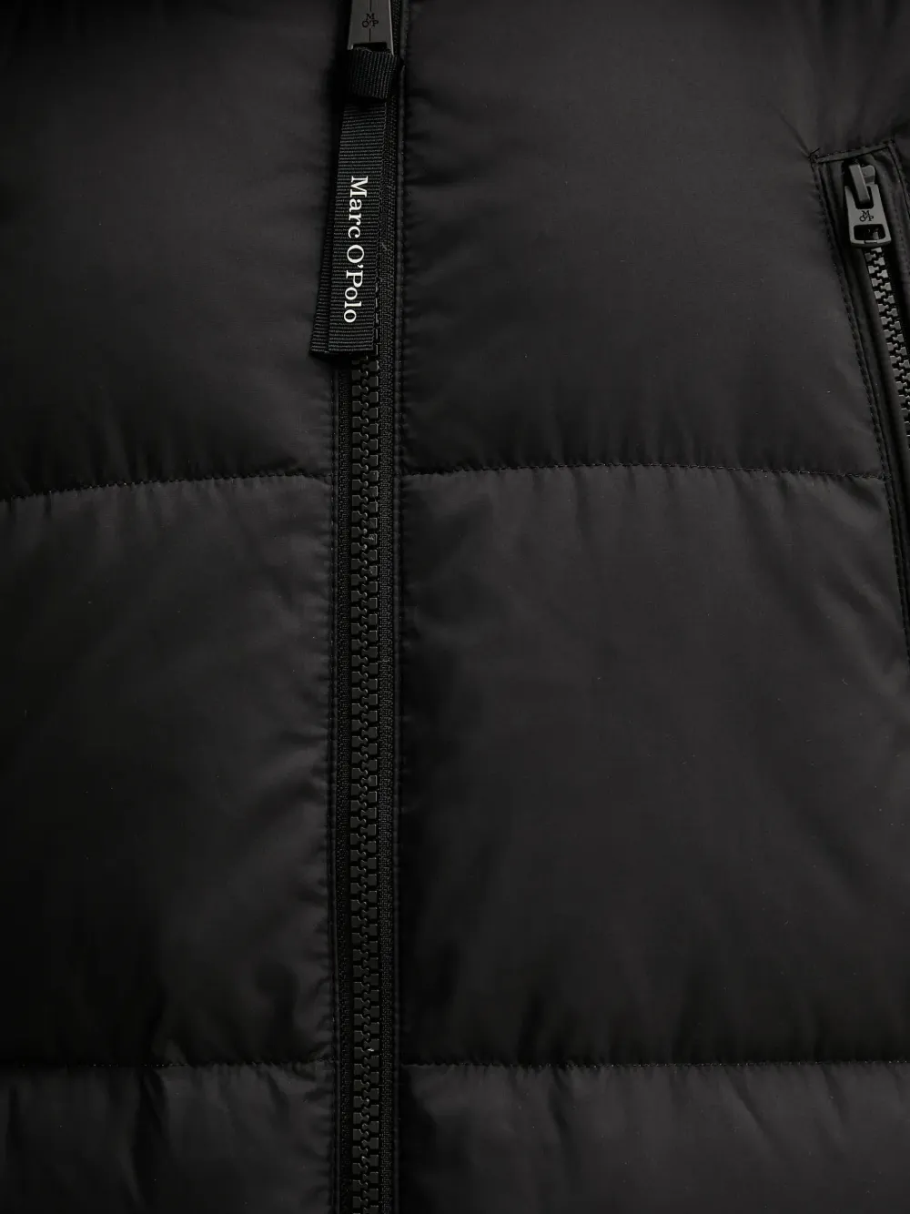 Marc O'polo Hooded Zip Coat In Black