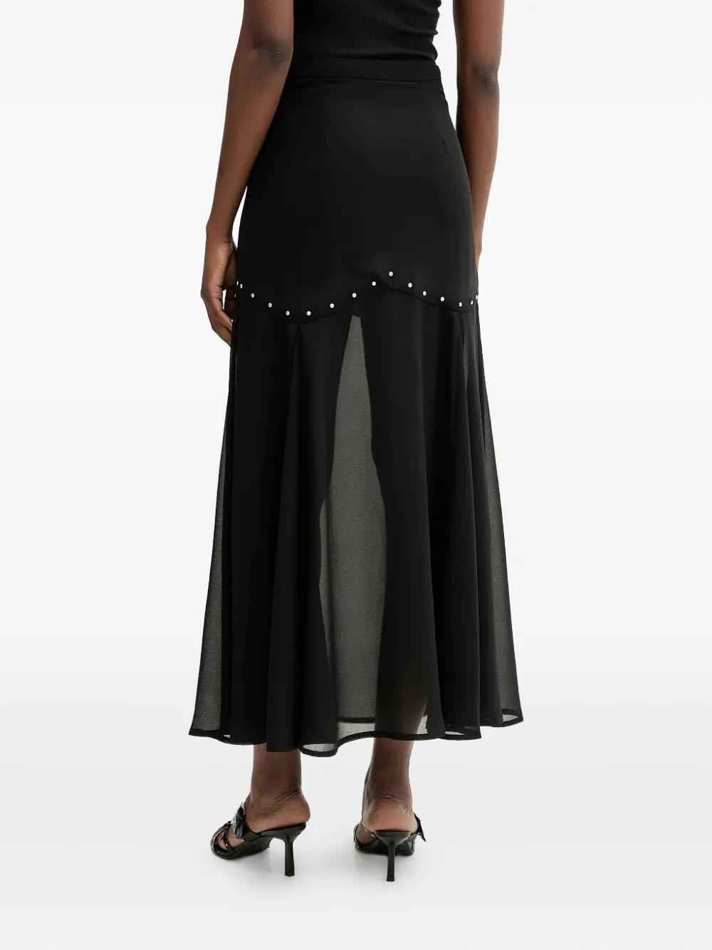 Never Fully Dressed A-line Maxi Skirt In Black