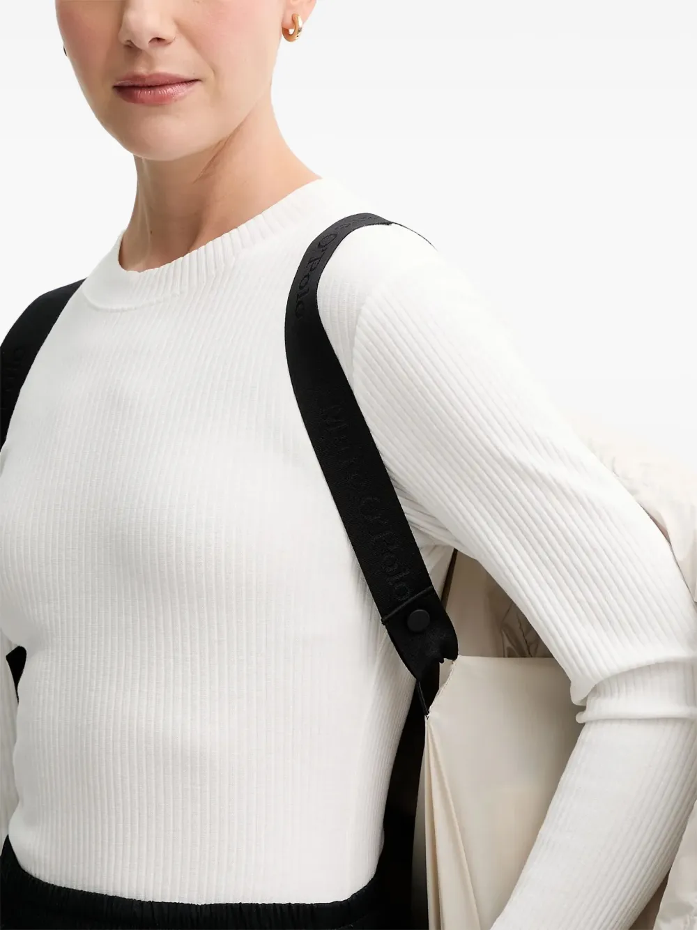 Marc O'polo Hooded Zip Coat In Neutral