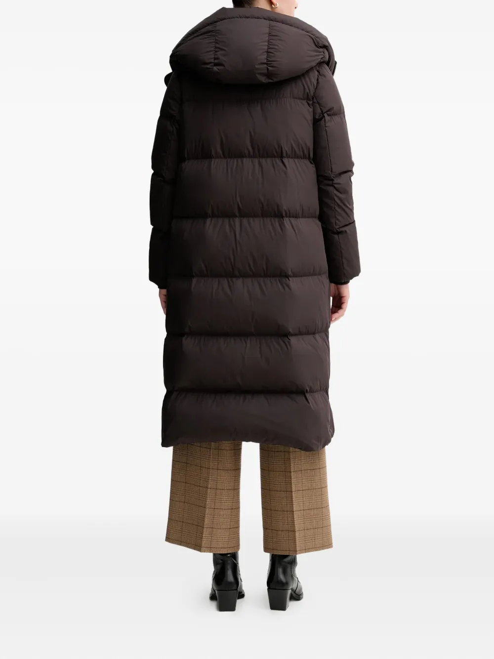 Marc O'polo Hooded Zip Coat In Brown