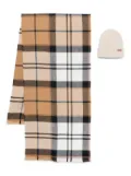 Barbour check-print scarf - Brown