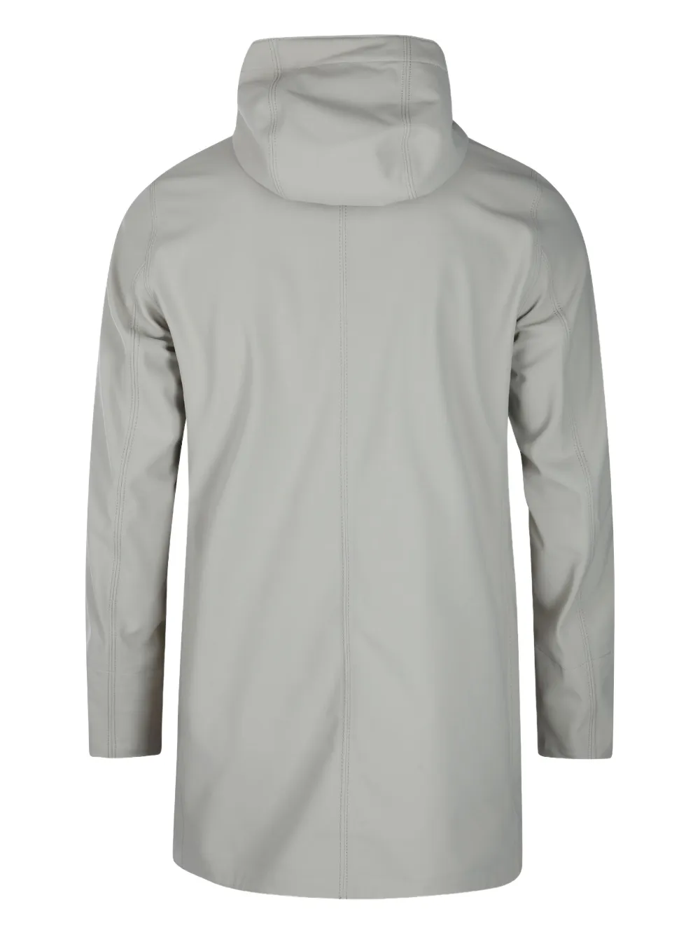 K-way Hooded Longline Jacket In Animal Print