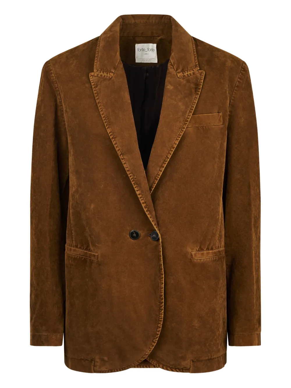 Forte Forte blazer con bolsillos y botones | marrón | Image 1