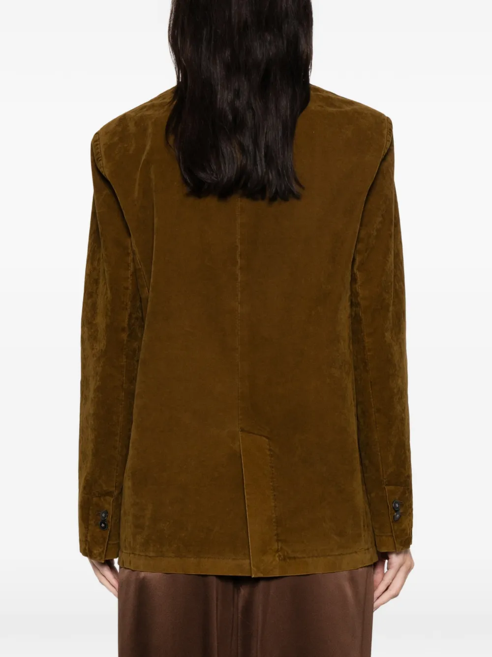 Forte Blazer met zak met knoop Bruin