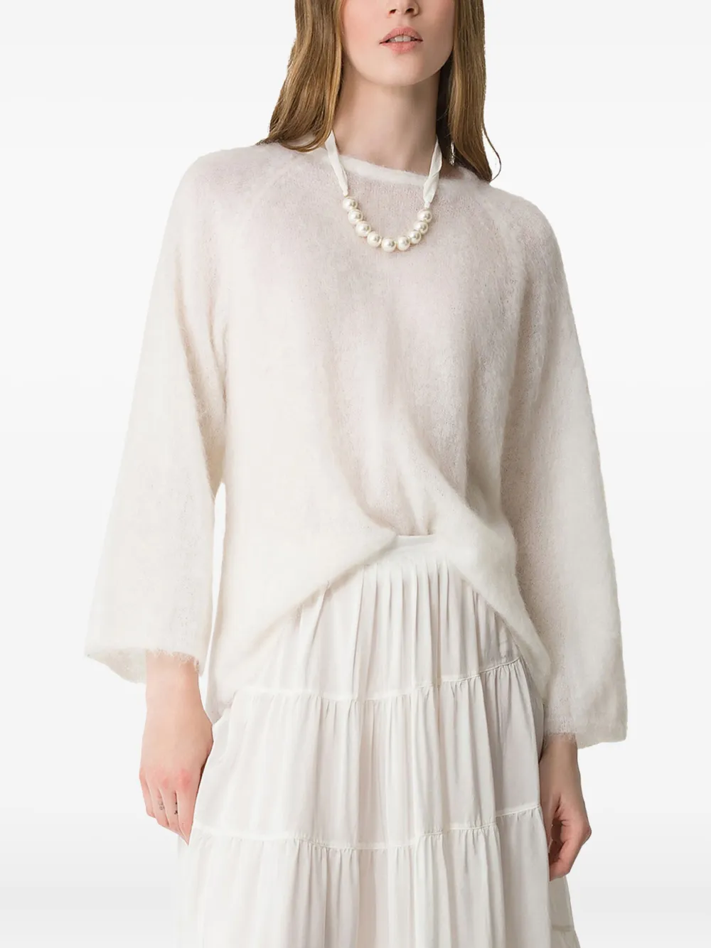 Forte Forte Crew-neck Sweater In White
