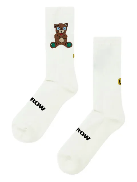 BARROW bear-detail socks
