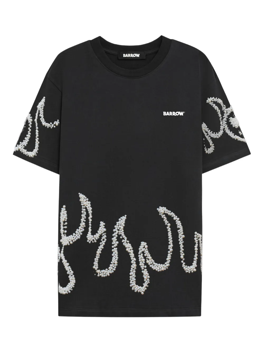 Barrow Embellished-detail T-shirt In Black