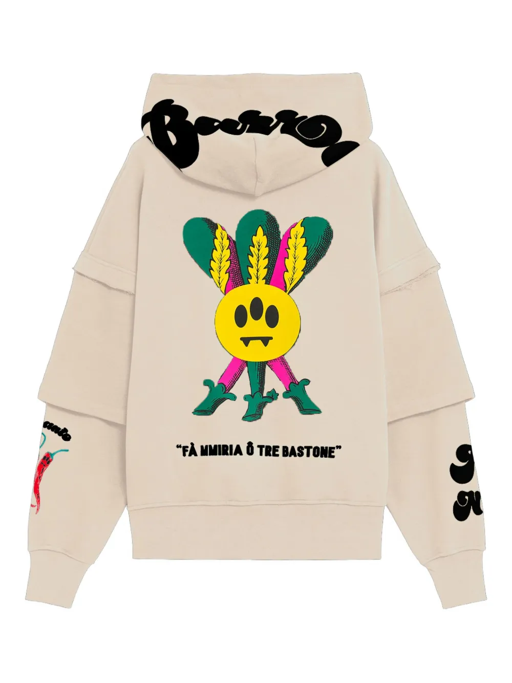 BARROW layered graphic hoodie | Hoodies | Image 2