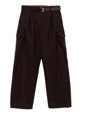 Sacai リップストップ パンツ | レッド | FARFETCH JP