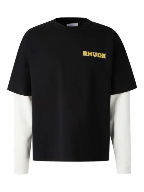 RHUDE logo-print cotton T-shirt