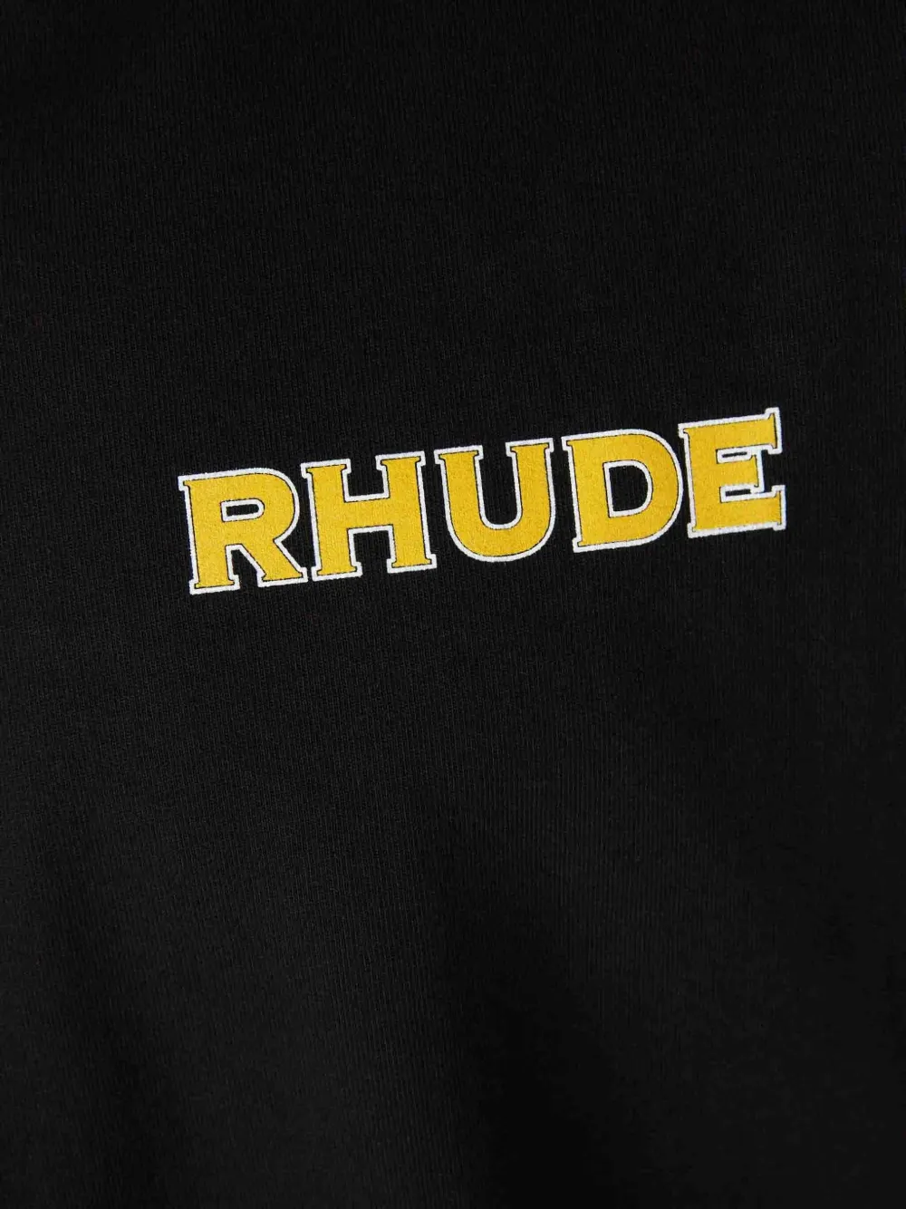 RHUDE Katoenen T-shirt met logoprint Zwart