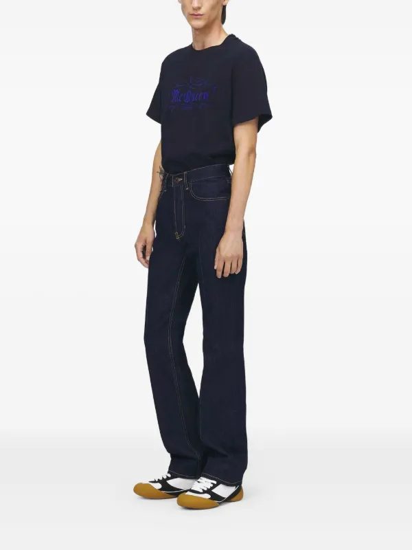 Alexander McQueen straight-leg Jeans | Blue | FARFETCH BH