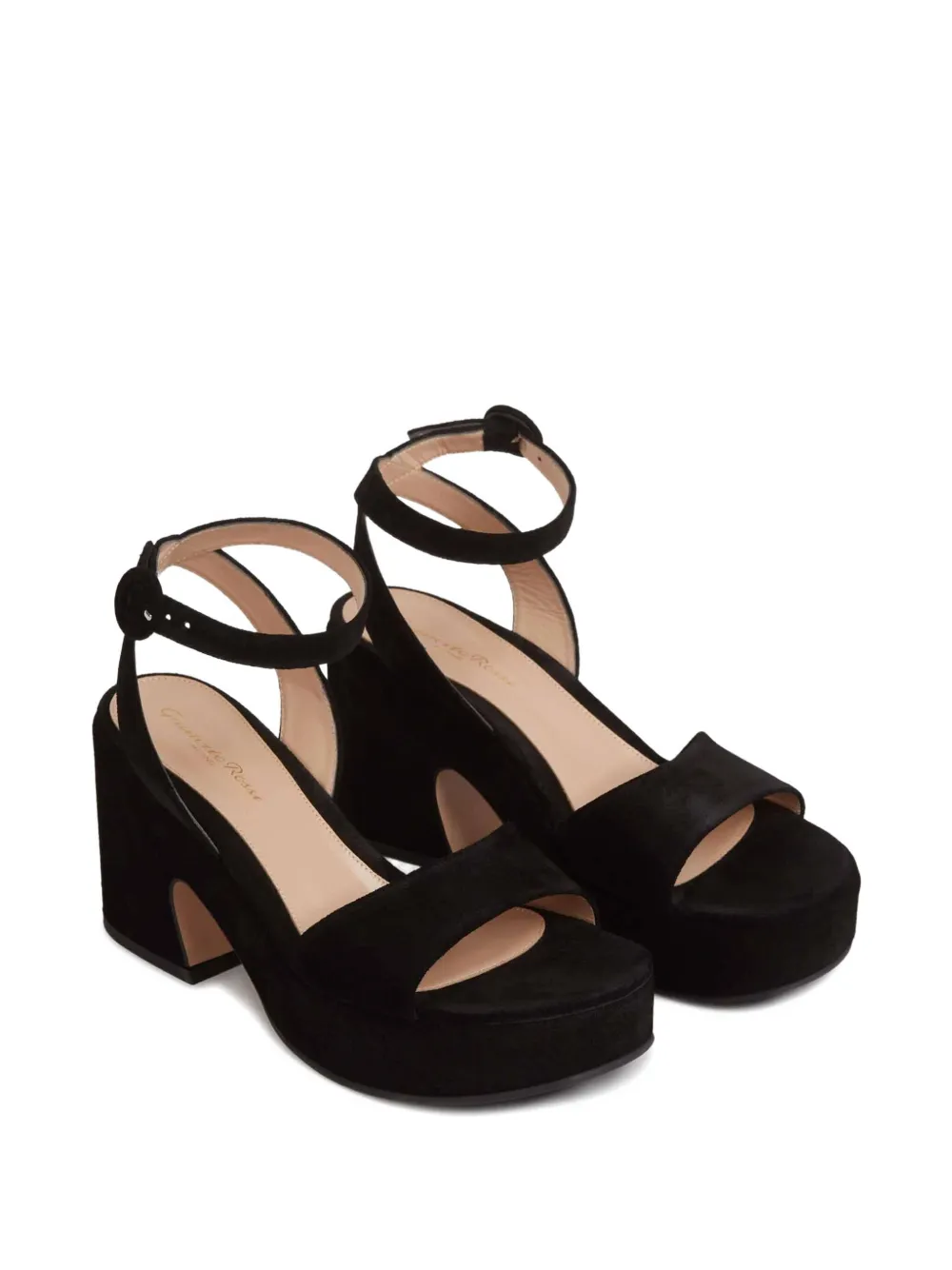 Gianvito Rossi 55mm block-heel ankle-strap sandals Black