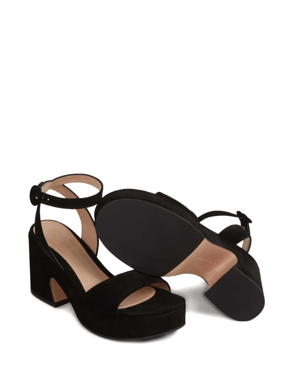 Gianvito Rossi 55mm block-heel ankle-strap sandals Black