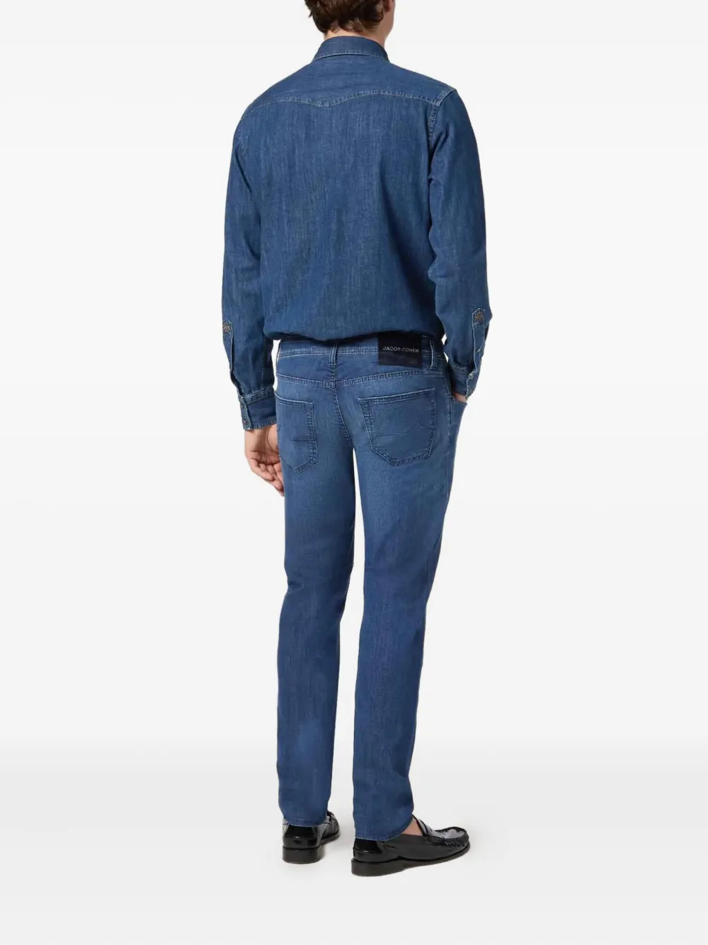 Jacob Cohën Denim overhemd Blauw