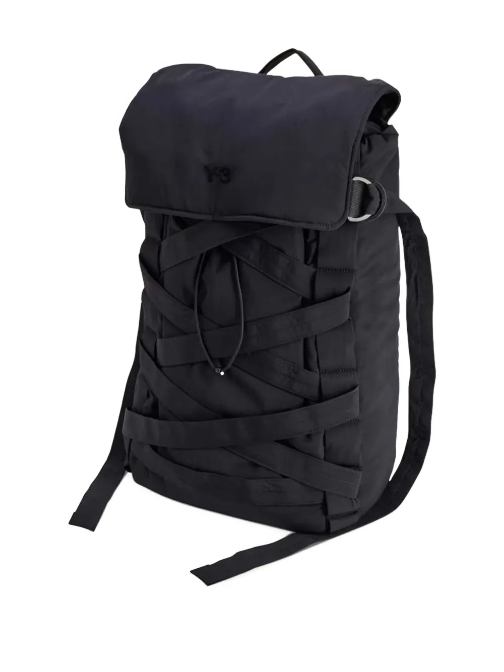 Y-3 Cinch Backp Nylon Backpack In Black