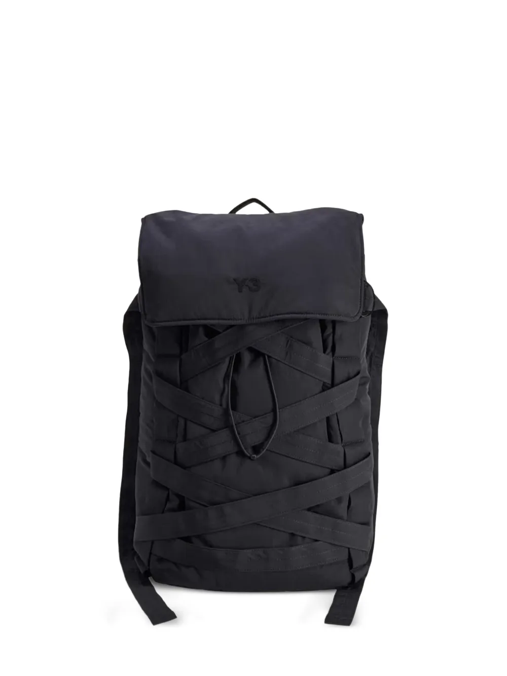Y-3 strap-detailing backpack | Black | Image 1