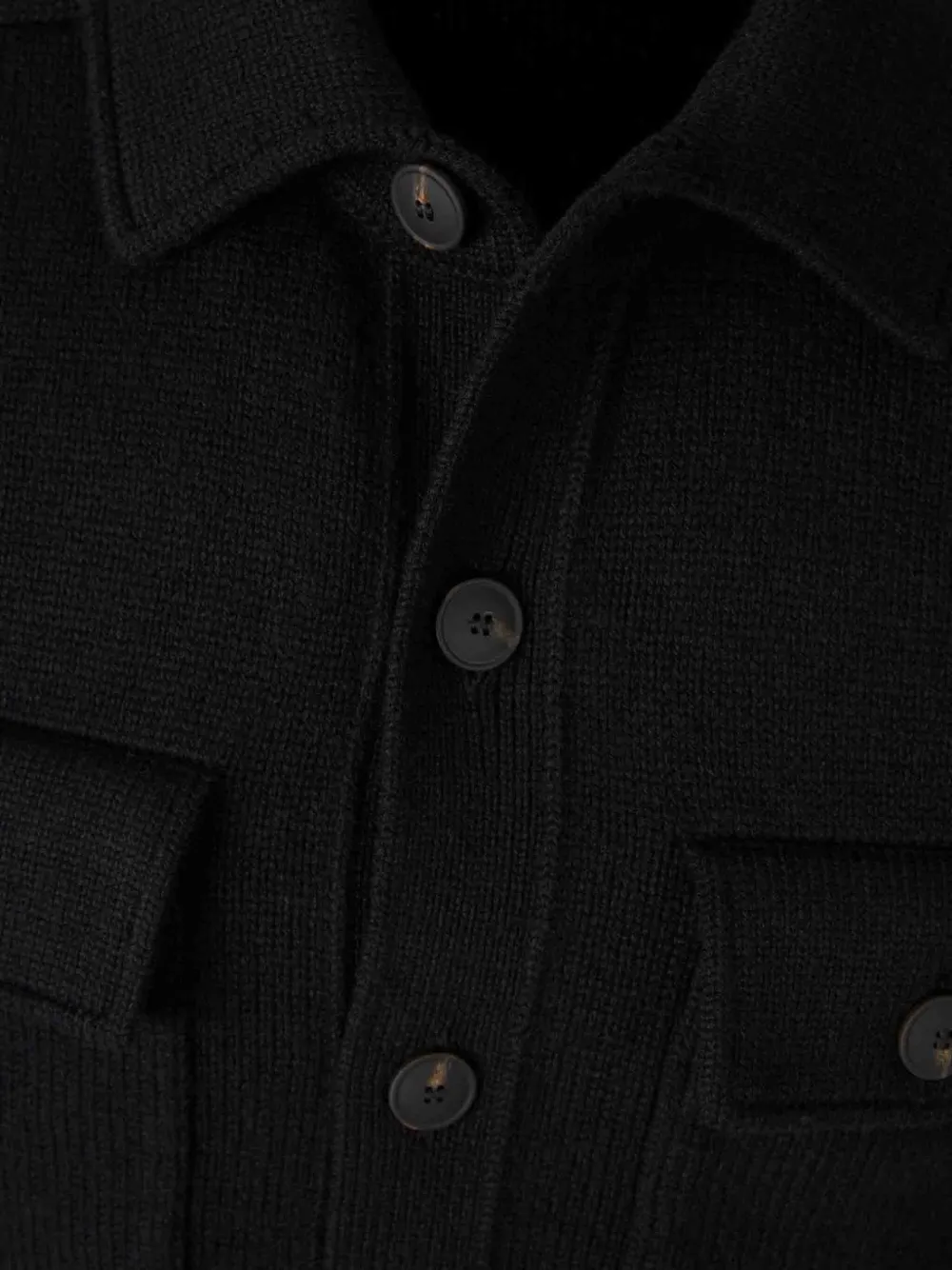 Gran Sasso Wool Cardigan In Black