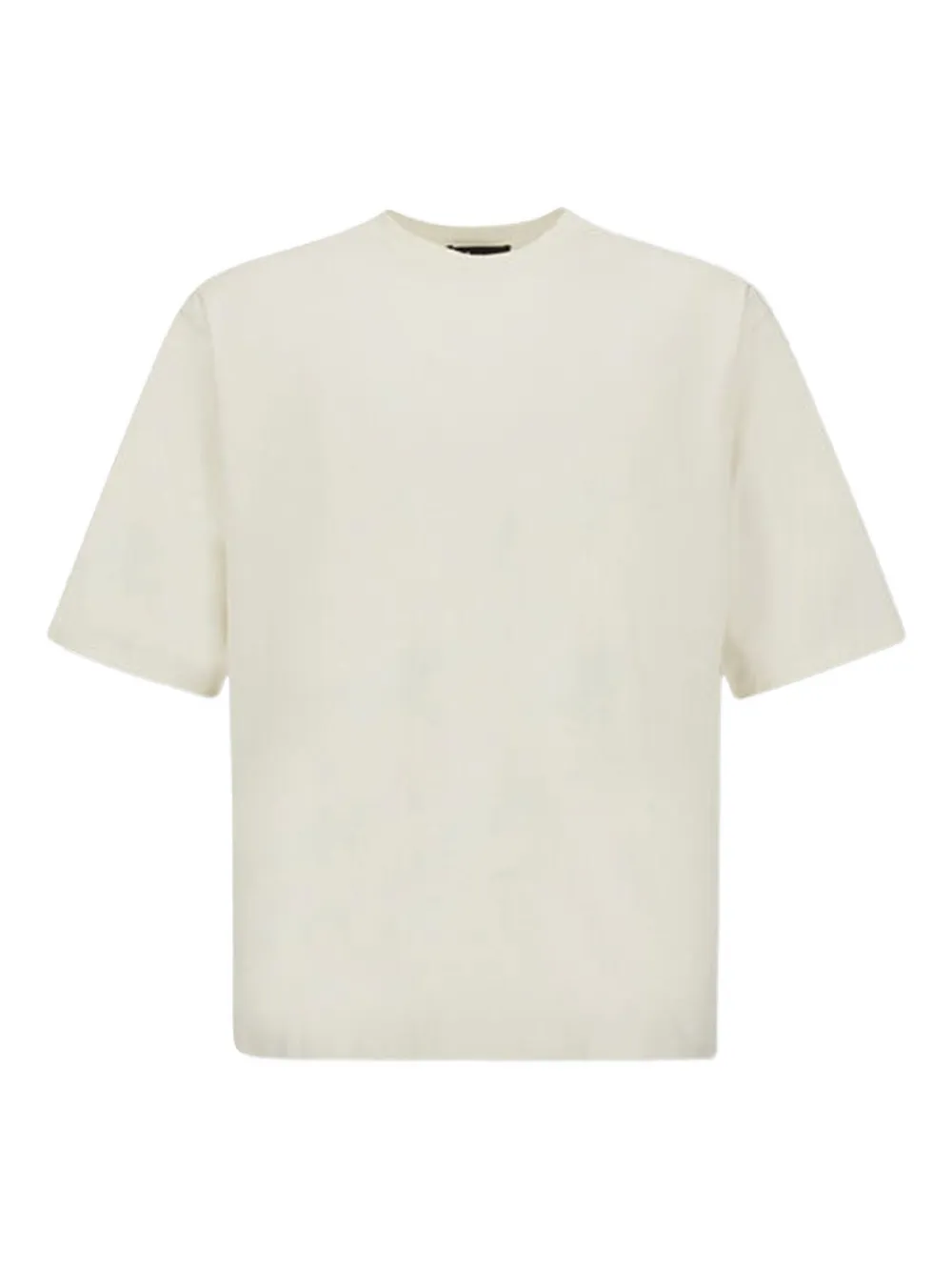 Laminar Round-neck Cotton T-shirt In White