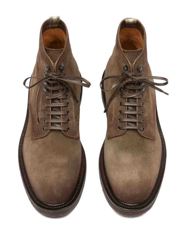 Officine Creative lace-up Suede Boots | Brown | FARFETCH