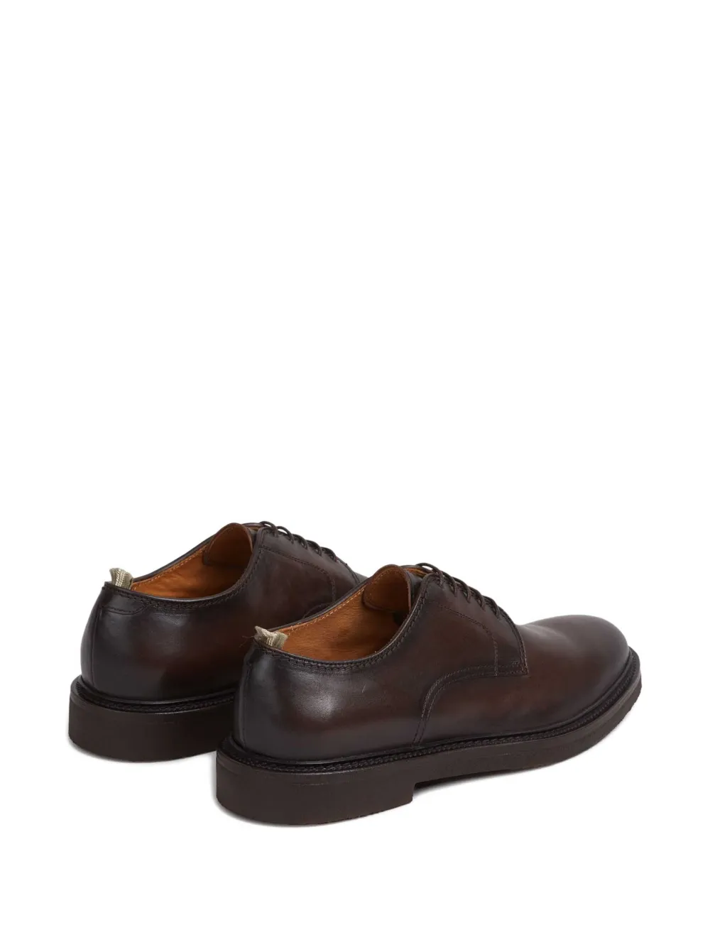 Officine Creative Leren Derby veterschoenen Bruin