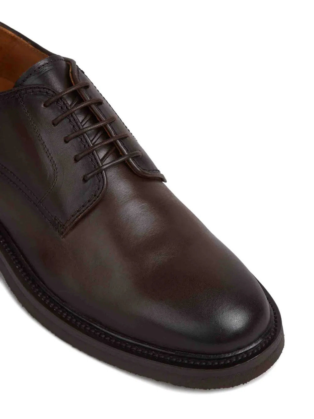 Officine Creative Leren Derby veterschoenen Bruin