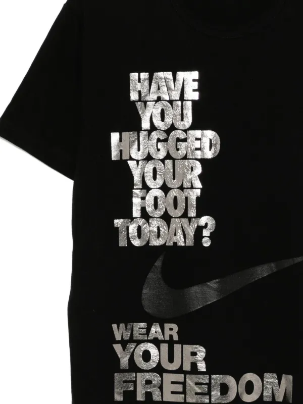 Black Comme Des Garçons x Nike Freedom T-shirt | Black | FARFETCH