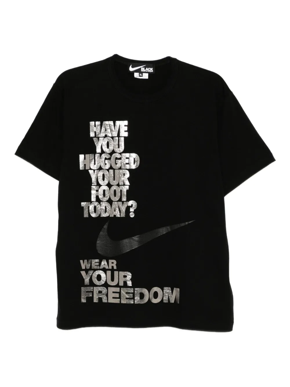 Black Comme Des Garçons x Nike Freedom T-shirt | Black | Image 1