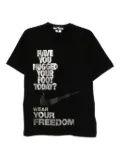 Black Comme Des Garçons x Nike Freedom T-shirt